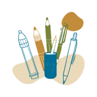 Drawing and Illustrations section showcasing a variety of drawing and illustration materials at Neem Galli.