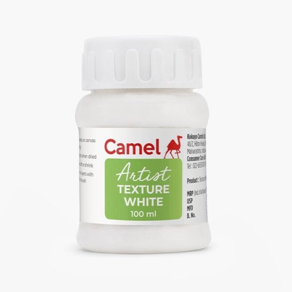 Camel Texture White – Textured acrylic paint for artistic effects
