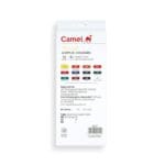 12-shade Camel Acrylic Colours in compact 9 ml tubes