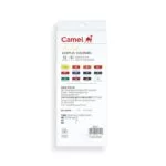 12-shade Camel Acrylic Colours in compact 9 ml tubes