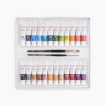 Set of 24 Camel acrylic shades – perfect for versatile painting and craft projects