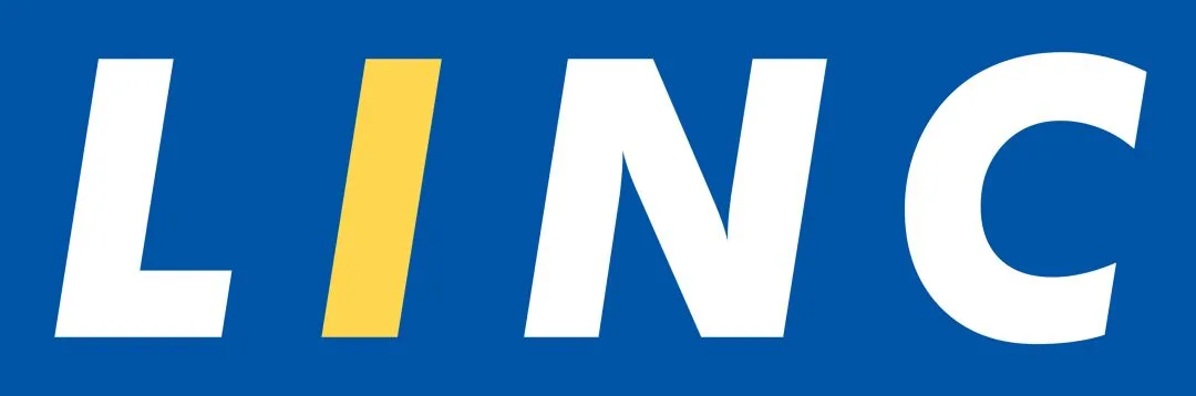 LINC brand logo showcasing high-quality and reliable stationery products