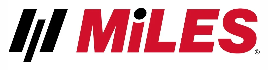 MILES brand logo showcasing a collaboration with Neem Galli for premium art supplies.