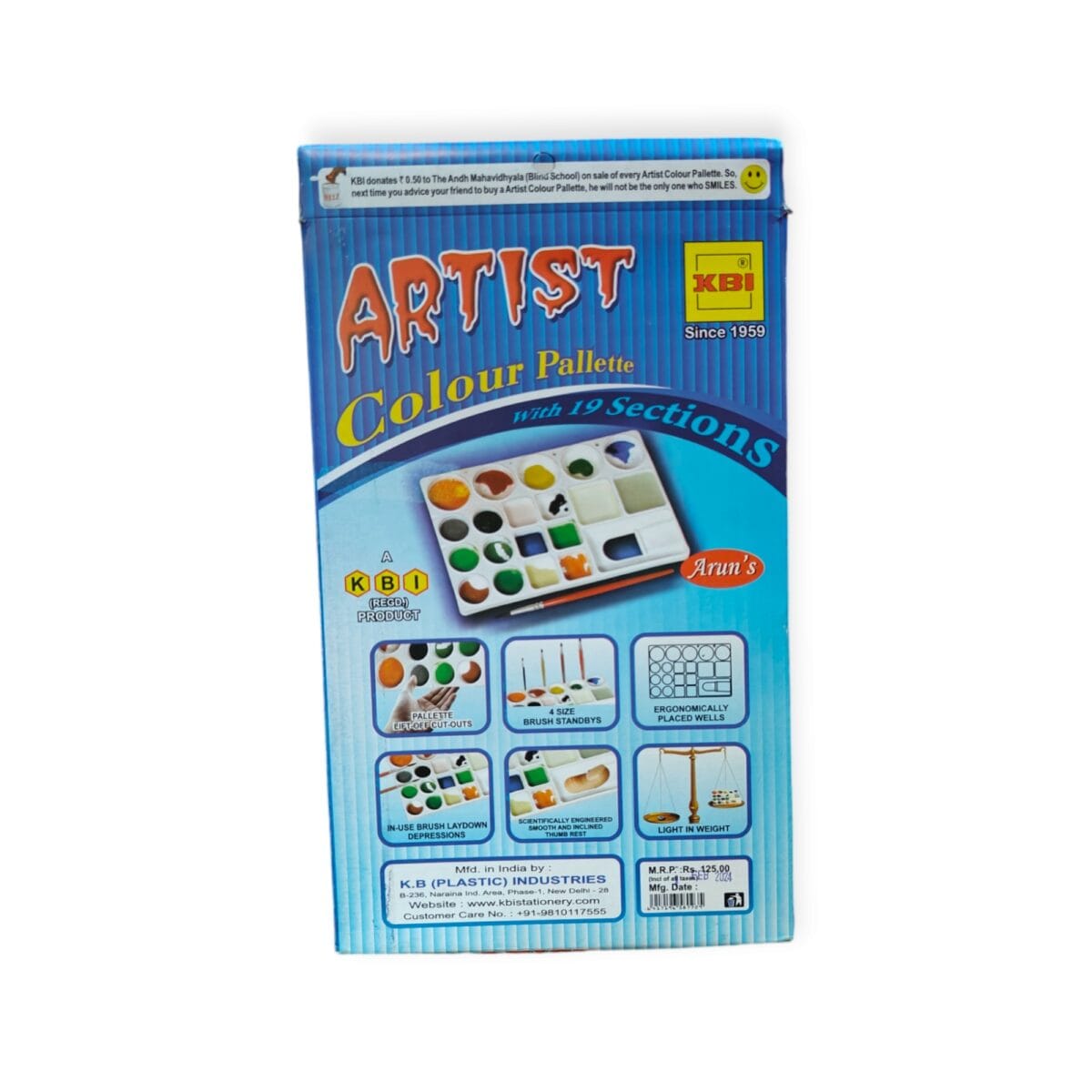 Colour Mixing Palette – Durable and easy-to-clean for creative artwork