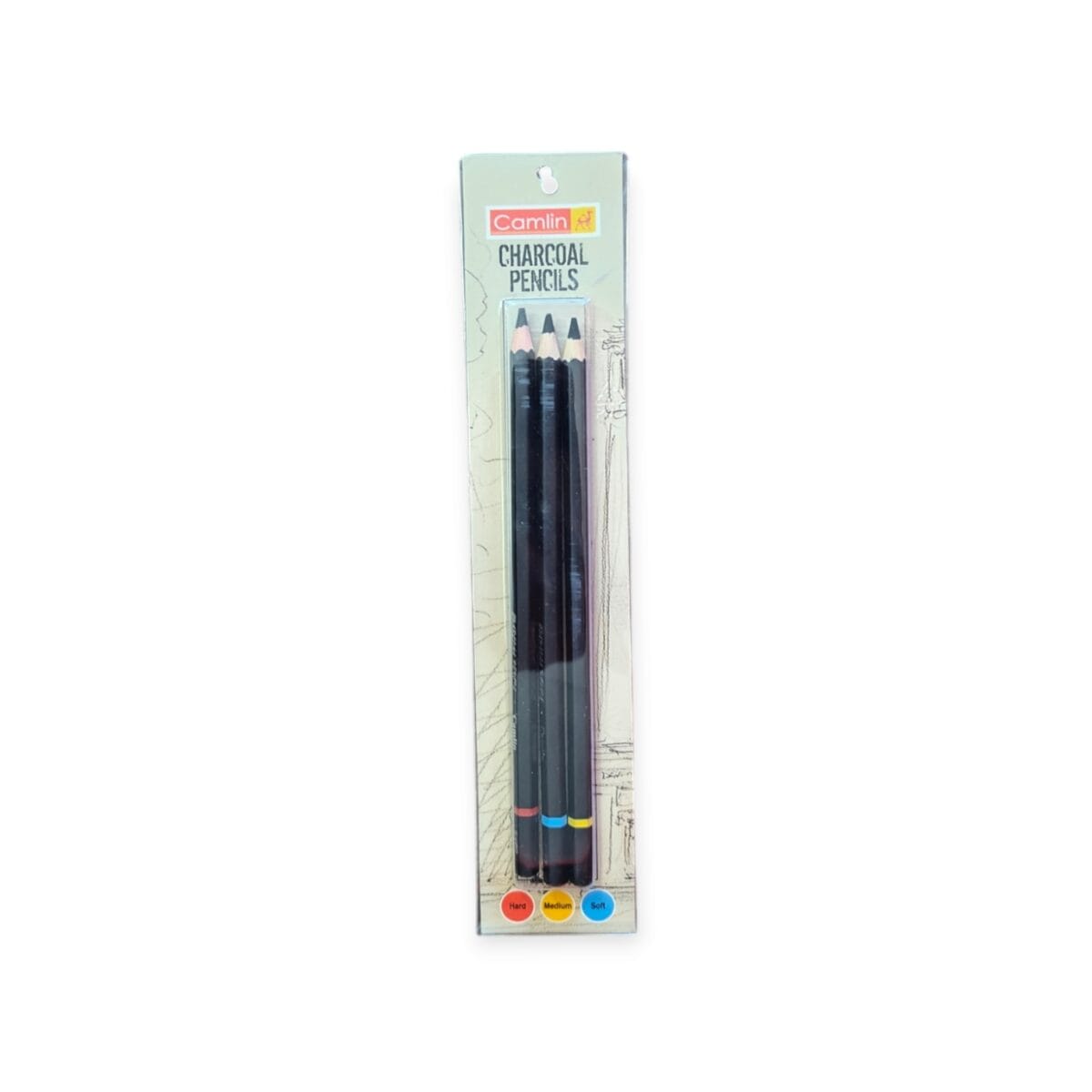 Camlin Charcoal Pencils – Ideal for sketching, shading, and creating artistic textures