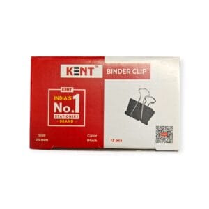 KENT Binder Clips 12 pcs – Durable and sturdy clips for organizing documents