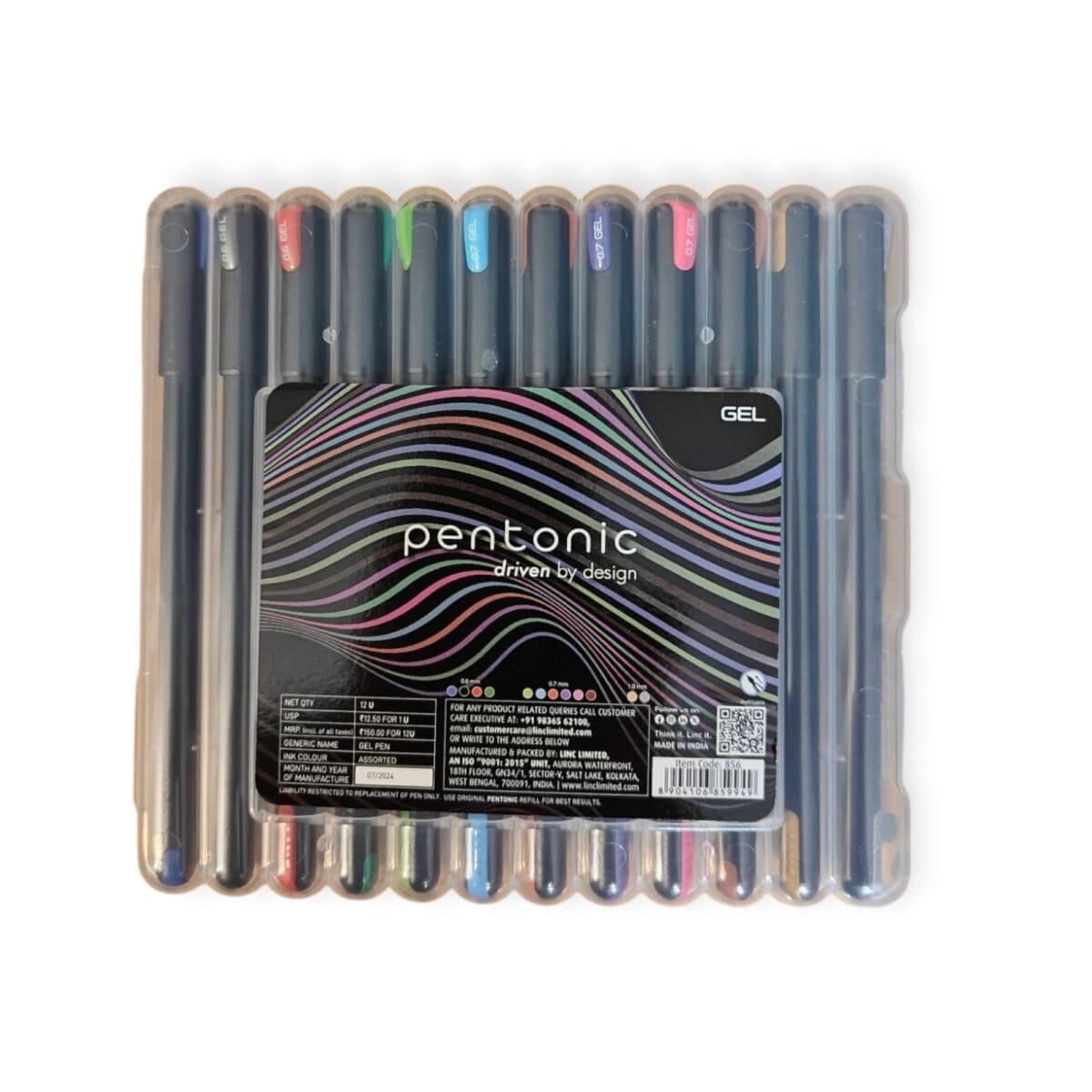 Pentonic Gel Pen Set 12 Assorted Shades