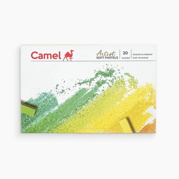 Front view of Soft Pastels showcasing vibrant colors and smooth texture