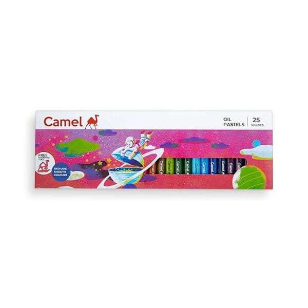 Camel oil pastels set for vibrant and smooth coloring
