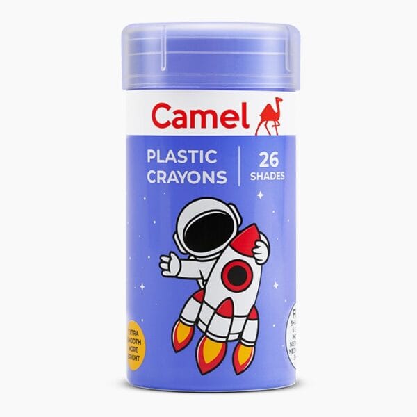 Colorful plastic crayons box for kids and artists