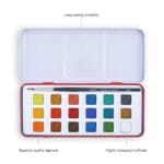 18 colors watercolor cakes set for detailed artwork