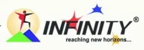 INFINITY brand logo showcasing a collaboration with Neem Galli for high-quality art supplies.