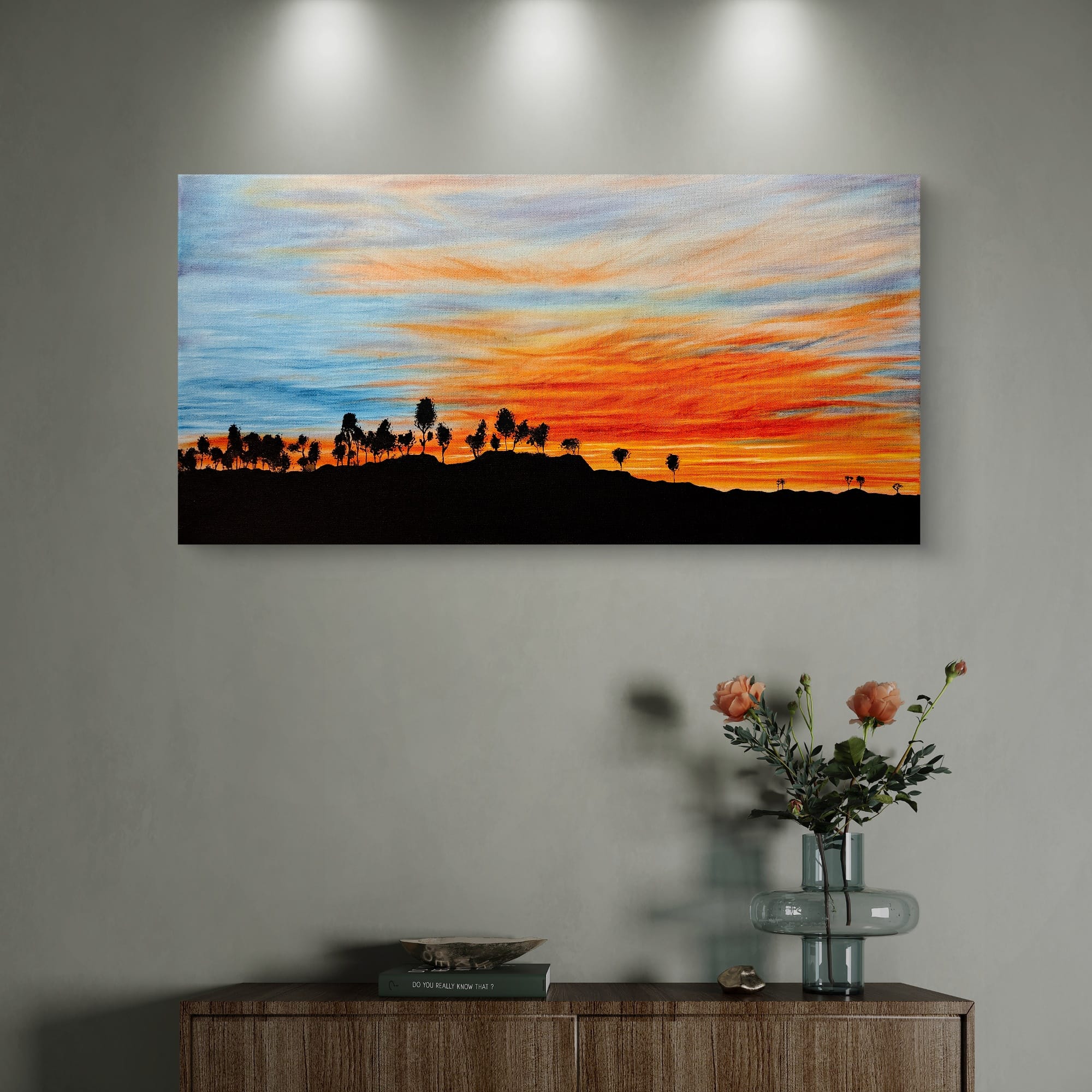 The Painted Skies| Glow| Oil on Canvas