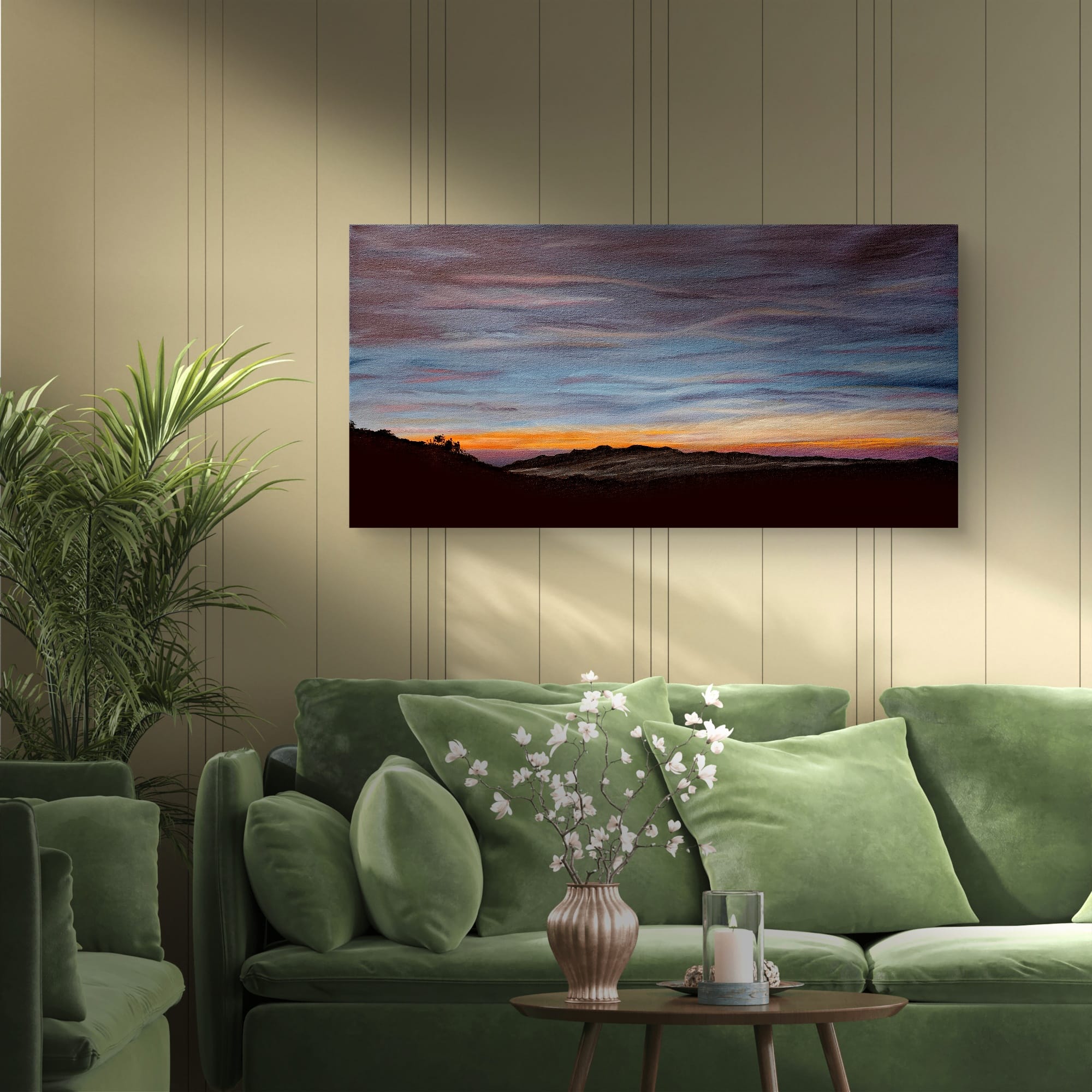 The Painted Skies| Set of Three| Oil on Canvas
