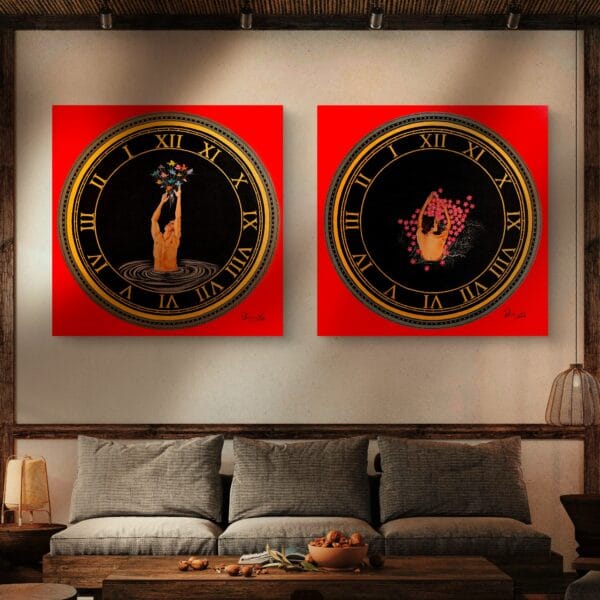 Wisdom| Acrylic Painting| Set of Two