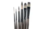 BRUSTRO AquaStrokes Artists' Brushes| Set of 6| Assorted Sizes - Image 2