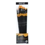 Brustro Artists Gold Taklon Brushes Set of 10