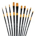 Brustro Artists Gold Taklon Brushes Set of 10 - Image 2